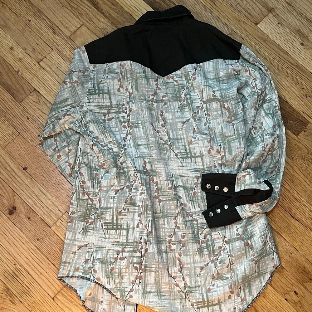 Vintage 1970's Cowboy Shirt - Picture 3 of 4